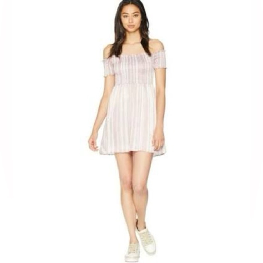Show Me Your Mumu Pink and White Dolly Smocked Dress - Picture 5 of 16